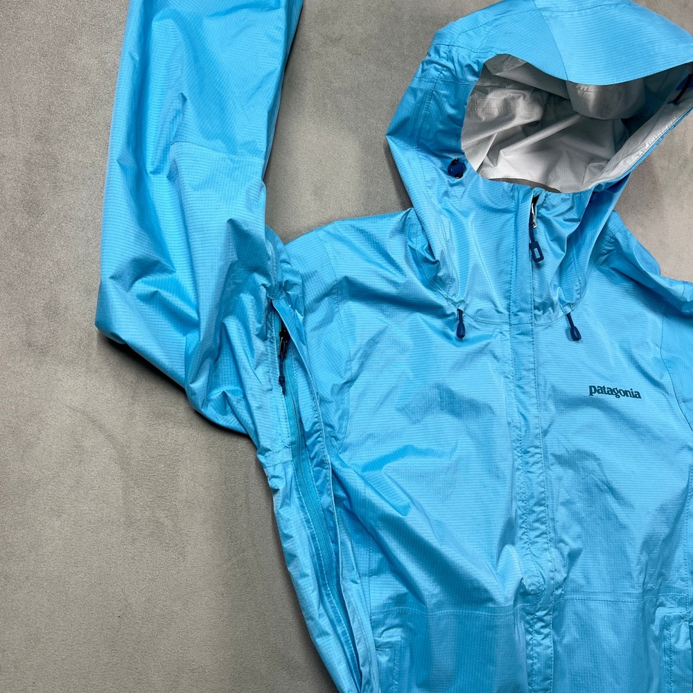 Patagonia Torrentshell Rain Jacket Womens S Blue Full Zip Hooded H2No Waterproof - Picture 11 of 13